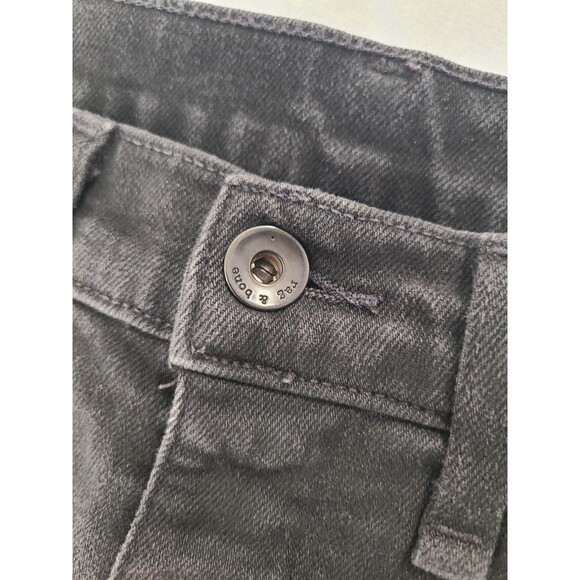 rag & bone New York Fit 1 Extra Slim Black Holes Distressed Jeans Men's Size 30 - Picture 3 of 8